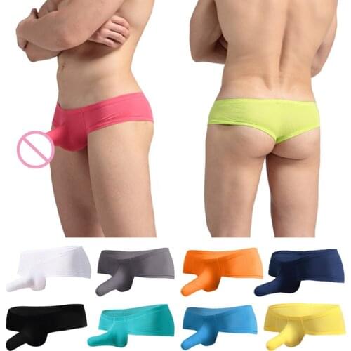 Men Boxer Shorts Exotic Elephant Bugle Pouch Panties Modal Underwear Tanga Cuecas Gay Trunks Calzoncillo Hombre Boxershorts XL