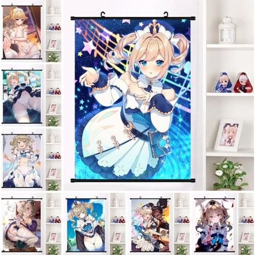 Print Anime Sexy girl Hanging Poster cartoon characters Canvas Painting Plastic Scrolls Picture Home Decor modern room Wall Art