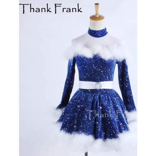 New Kids Girls Ballet Dress Long Sleeves Velvet Feather Ballet Gymnastics Leotard Tutu Dresses For Girl Ballet Dancewear Clothes