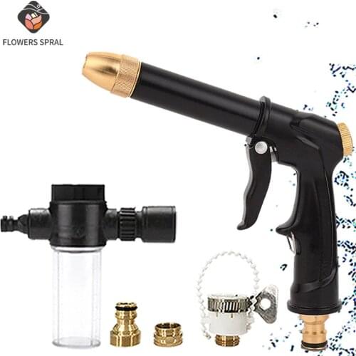 Portable high pressure water gun to clean car watering hose sprinkler garden washing machine foam nozzle Dropshippin water gun