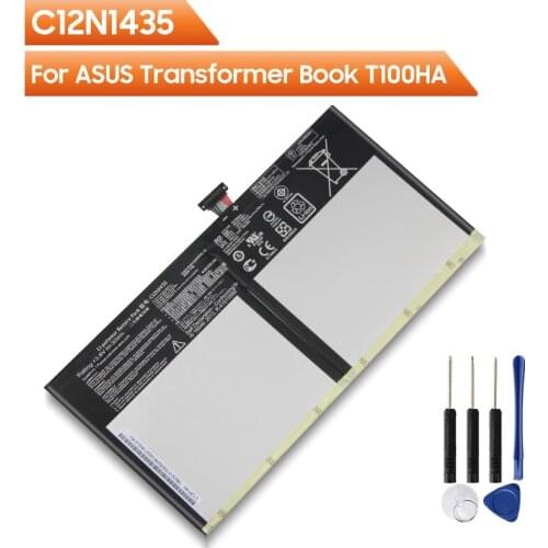 Original Replacement Battery C12N1435 For ASUS Transformer Book T100HA Authentic Rechargable Battery 7896mAh With Free Tools
