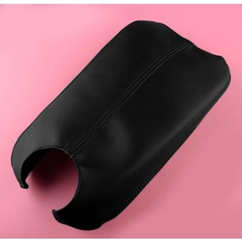 Black PU Leather Black Sewing Armrest Center Console Lid Cover fit for Honda Accord Coupe Crosstour 2008 2009 2010 2011 2012
