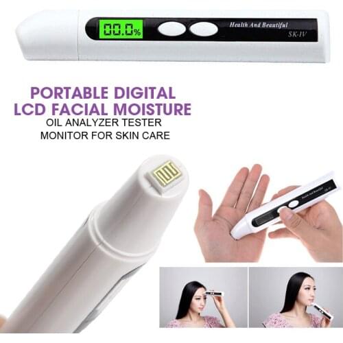 Portable Digital LCD Skin Analyzer Machine Water Oil Content Monitor Skin Detector Tester Facial Apparatus Analysis Device