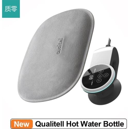 Qualitell Portable Hot Water Bottle 3 Mode Digital Display Smart Temperature Control 5 MinutesQquick Heating Hot Water Bottle