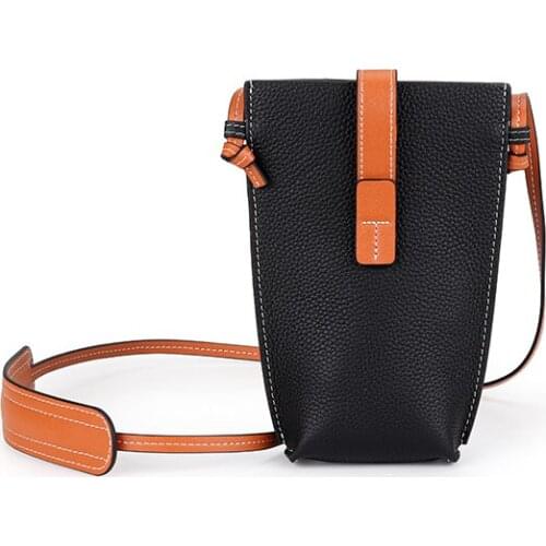 COMFORSKIN Luxury 100% Genuine Leather Mobile Phone Bag For Girls New Arrivals Cowhide Casual Style Women New Simple Small Bag