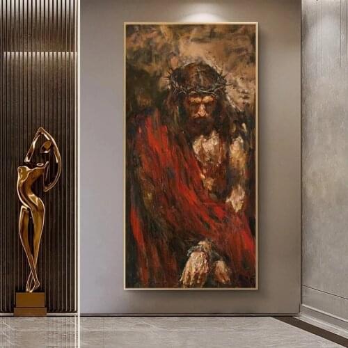 Jesus Modern Poster Creativity Canvas Painting Posters Prints Wall Art Pictures Home for Living Room Decoration Artwork Cuadros