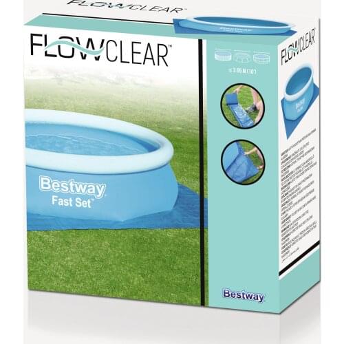 Bestway 58001 11' x 11'/3.35m x 3.35m Ground Cloth Rainproof Dustproof Floor Cloth Mat for Outdoor Swimming pool Gardenpool
