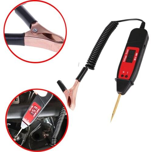 Universal Automotive Diagnostic Tool5-36V LCD Digital Circuit Tester Voltage Meter Pen Car Circuit Scanner Power Probe