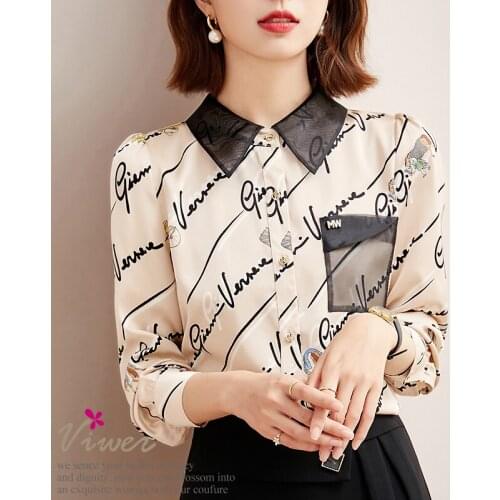 Wtianyuw Womens Silk Shirts