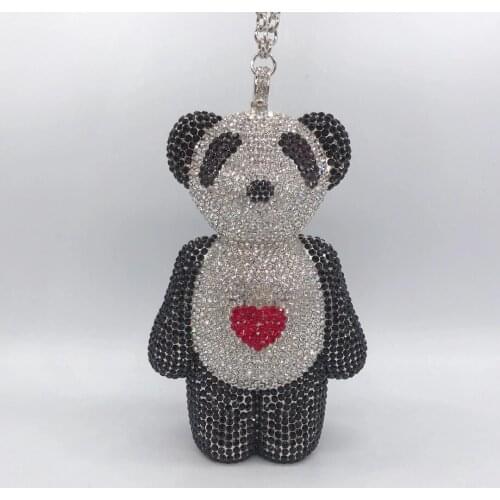 Lady Black/White Rhinestone Clutch Purse New Designer Female Diamond Evening Bags Clutches Best Gift Women Crystal Dinner Purses