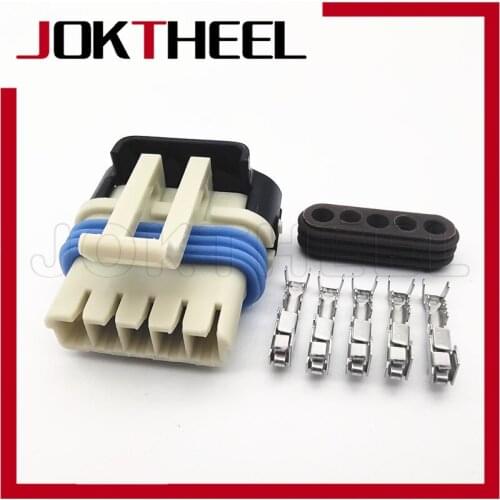 1-20sets 1.5mm 5 pin female waterproof auto connector exhaust gas recirculation valve EGR plug for Buick Excelle Chevrolet SPARK