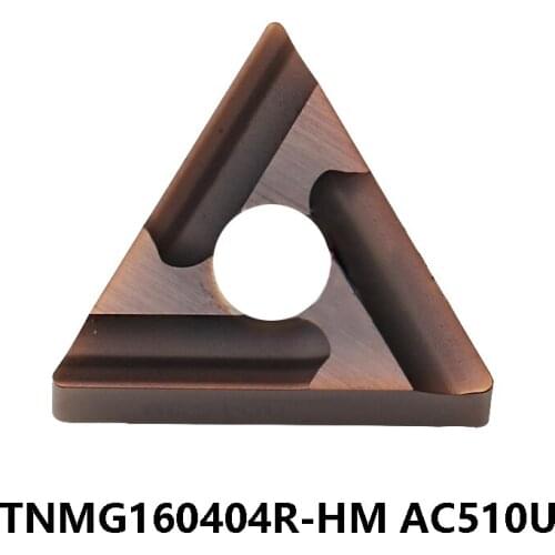 100% Original TNMG160404R-HM AC510U Lathe Cutter TNMG160404 TNMG 160404 Carbide Inserts Turning Tools 10pcs/box