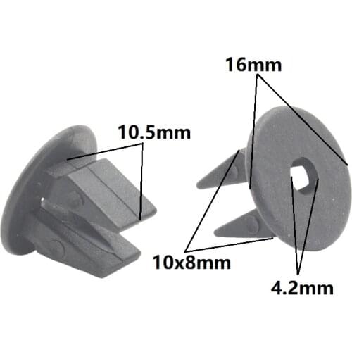 100PCS Auto Headlight Buckle Fixing Spacer Buacket Fastener Clip Nut Grommet Clips Fender Apron Retainer 4.2mm for Hyundai