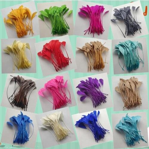 18 Color Wholesale 10pcs Beautiful Natural Goose Feathers 12-18cm/5-7 inches Christmas Decoration Clothing Shoes Hat Accessories