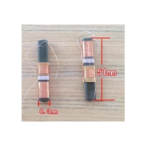 2PCS 5PCS HW antenna magnetic bar Radio ferrite antenna magnetic bar diameter 8.3x length 51mm with coil magnetic bar