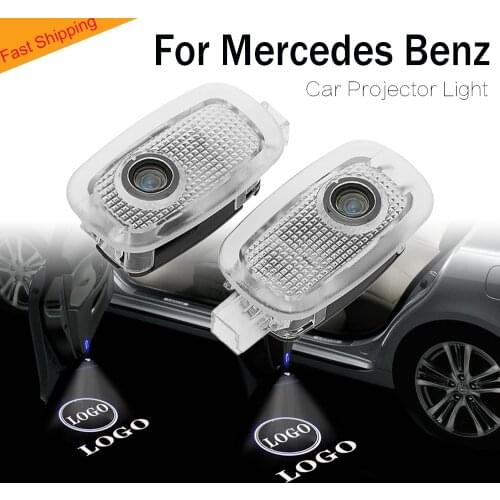 2Pcs Car Door Welcome Logo Laser Projector Light For Mercedes Benz AMG W221 S Class S250 S300 S350 S400 S450 S63 S65 Accessories