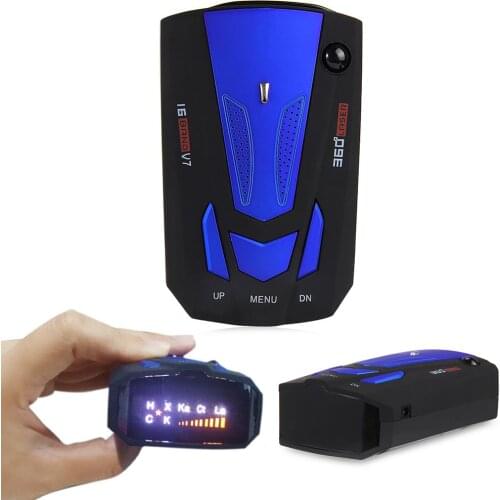 2021 Anti Radar Car Detector Laser Radar Detection Russian V7 Speed Voice Alert Warning 16 LED Display Three Color to Choose