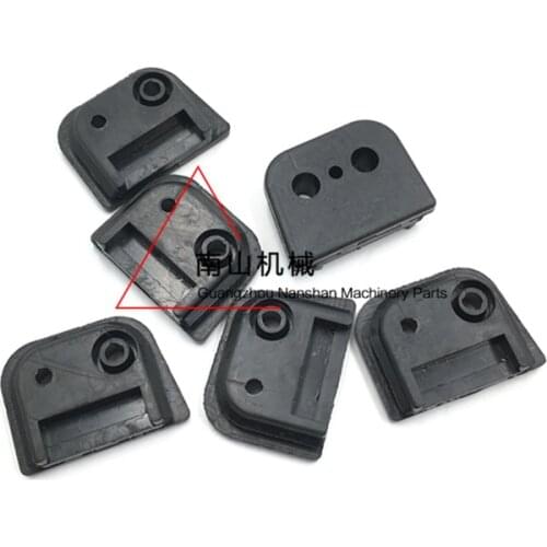 Free shipping for EC210B EC240B injector rubber pad D6D engine high pressure oil pipe rubber pad excavator accessories