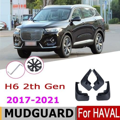Mudguards For Haval H6 2021-2017 2th Gen Haval H6 2020 Fender Front Rear Mud Flaps Guard Splash Car Accessories 2018 2019
