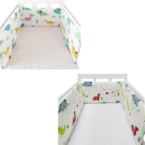 Baby Bed Bumper One-piece Crib Around Cushion Cot Protector Pillows Newborns Baby Crib Railing Anti-colliding Bed Guard