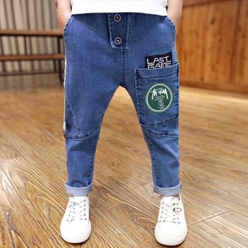 Kids Pants Girls Toddler Boys Jeans Thick Children Jeans for Boys Jeans Kids Boy Casual Denim Pants Toddler Kids Clothing 5-14Y