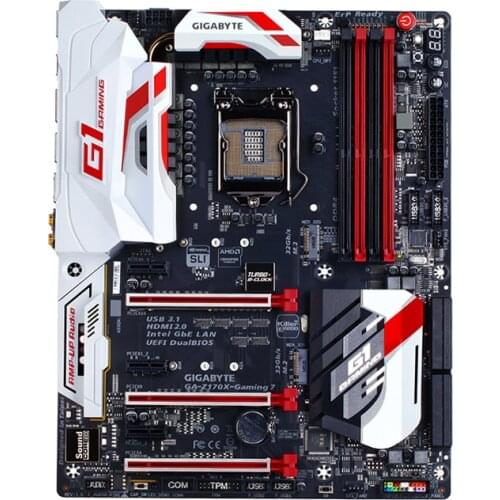 For Gigabyte GA-Z170X-GAMING 7 Original Used Motherboard Z170 Socket LGA 1151 DDR4 Support I7 6700K
