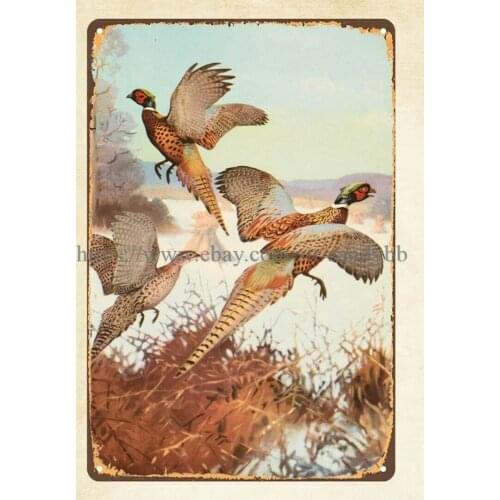 Home decor 1944 Lynn Bogue Hunt Game Birds of America metal tin sign