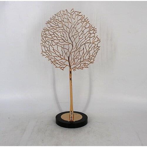 European and American metal coral hollow Candlestick home decoration gifts crafts ornaments
