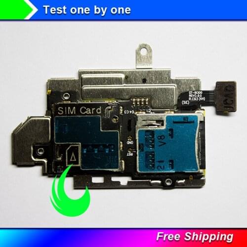 Original For Samsung Galaxy S3 i9300 SIM Card/Memory SD Card Reader Holder Socket Flex Cable For i9305 i9300i/i9308i i747/T999