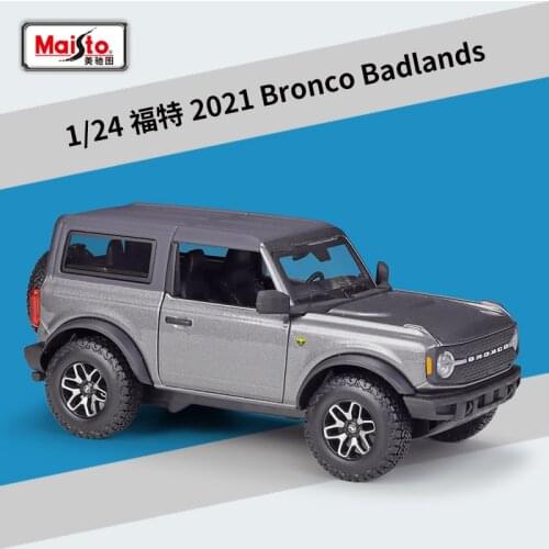 Maisto 1:18 Ford 2021 Bronco Badlands off-road vehicle Alloy Retro Car Model Classic Car Model Car Decoration Collection gift