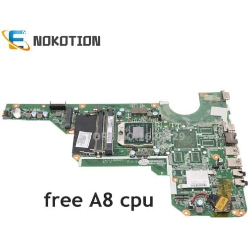 NOKOTION For HP Pavilion G4-2000 G6 G6-2000 G7-2000 Laptop Motherboard free A8 DA0R53MB6E0 DA0R53MB6E1 683029-501 683029-001