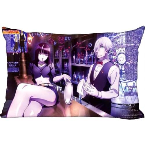 New Death parade Pillow Case Custom Wedding Decorative Pillowcase Cover Cases Gift Zippered Rectangle Pillow Case