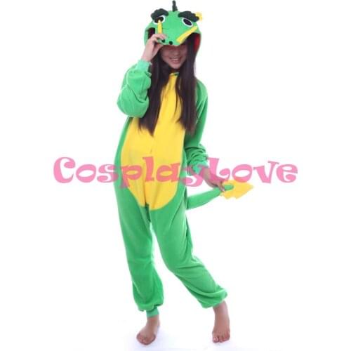 Chinese Dragon Pajamas Animal Cosplay Costume Coral Adult Kid Pajamas Onesies Cartoon Halloween Sleepwear Sleepsuit