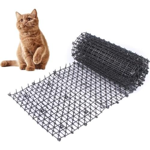 Garden Netting Cat Scat Mat Anti-cat Dogs Repellent Mat Prickle Strip Keep Cat Away Safe Plastic Spike Thorn Network Pet Supply