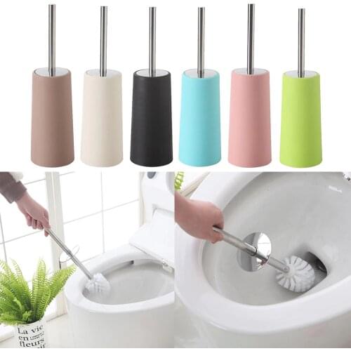 Toilet Brush Long Handle Bathroom Bowl Scrub Cleaning Brush Green