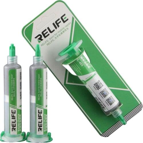 RELIFE RL-403 BGA Solder Paste Flux Syringe 10CC 183 Degrees Sn63/Pb37 No-clean Lead Soldering Paste Welding Flux High Quality