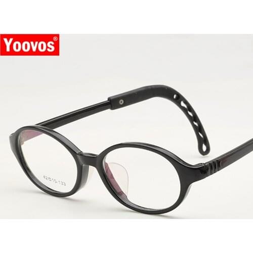Yoovos Oval Glasses Frame Luxury Eyeglasses Frame Computer Glasses For Student Non-slip Okulary Vintage Clear Gafas De Mujer