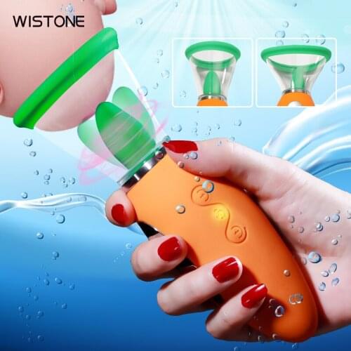 Vagina Sucking Lick Vibrator Woman Oral Sex Suction Clitoris Nipple Stimulation Massagers Female Masturbation Erotic Sex Toy