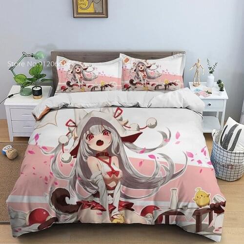 2/3pcs Absolute Girl Astraea Bed Comforter Duvet Cover Lovely For Adult Teens King Bed Covers Size Queen Size Home Textiles