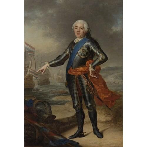 36" large # TOP ART # Holland Netherlands stadtholder William IV portrait print oil painting on canvas- good quality