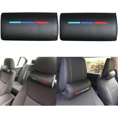 Car PU Headrest Neck Pillow for BMW 1 3 5 7 Series F20 F21 F30 F31 F10 F11 F01 F02 G20 G30 X1 X3 X4 X5 E70 E84 F25 F26 Accesory