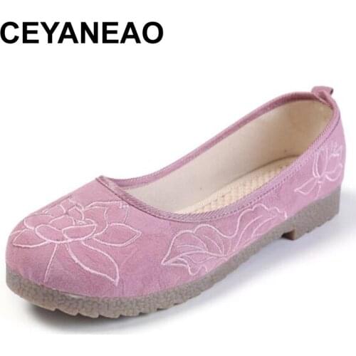 CEYANEAOspring and summer new old beijing trend casual light and comfortable flat shoes retro national warm wind womens shoes