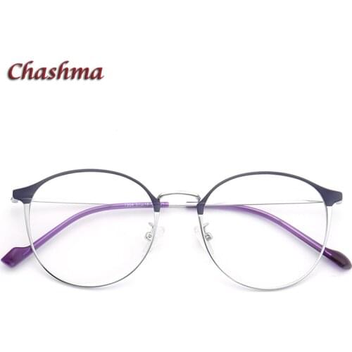 Retro Light Women Optical Eyewear Alloy Round Spectacles Glasses Frame armacao de oculos de grau para homem brillen Men