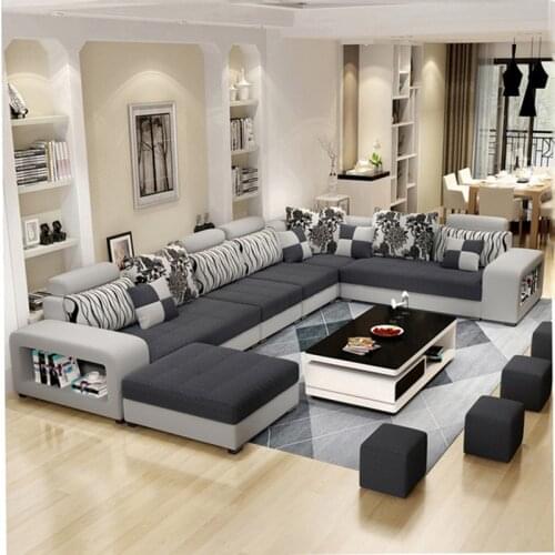 Sofa Couch Pure Cloth Art Storage Sofa Meubles Living Room Furniture Room Complete Outfit Combination Nordic Suit Contracted