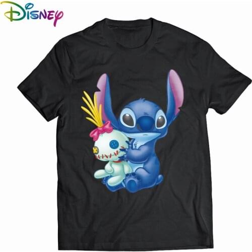 Disney Lilo & Stitch Mens Women tee shirt Summer Womens cotton t-shirt funny tshirts T-shirts with short sleeves Tops Clothing