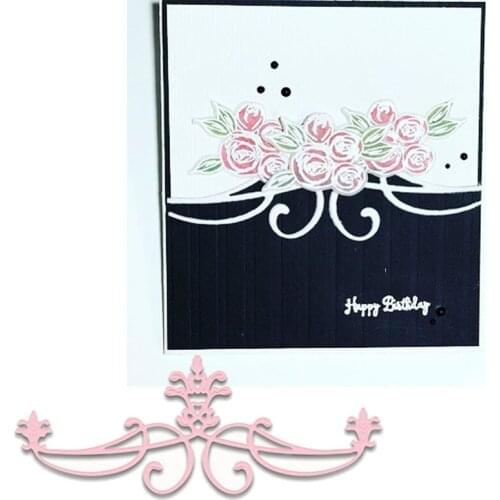 Crown Style Decoration Metal Cutting Dies Stencils Flowery Border dies Scrapbooking 2020