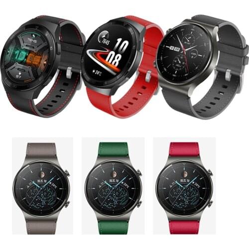 Leather Bracelet For Huawei Watch GT 2e /GT2 46mm/Honor Magic 1 / 2 22mm For Huawei Watch GT 2 Pro/watch GT Active Watchband