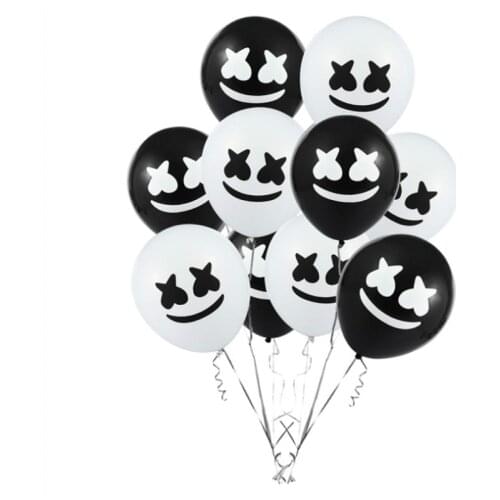 Marshmellow Theme Party Decoration DJ Cotton Candy 12 Inch Latex Balloon Children 's Party Decoration Balloon