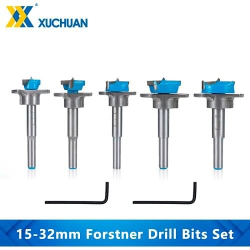 Adjustable Wood Hole Saw Set Location Drill Bit Tungsten Carbide Drilling 5pc For Woodworking Tool Power Tool Forstner Drill Bit