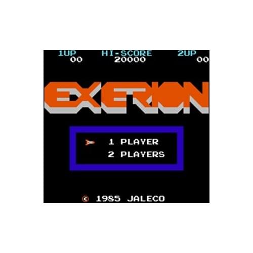 Newest Exerion Region Free 8 Bit Game Card For 72 Pin Video Game Player